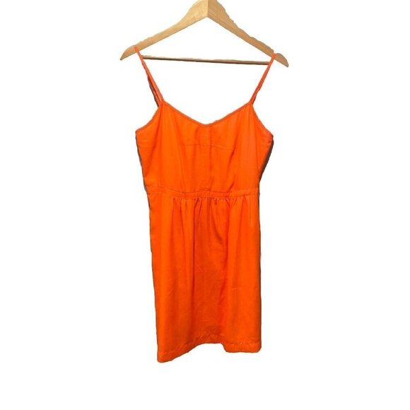 J.CREW Dresses & Skirts - J Crew Factory Womens Ladies Cami Dress 43785 Coral Size 8 Pockets Lined Summer